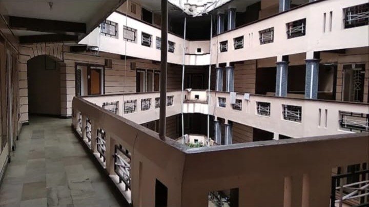 Corridor overlooking atrium